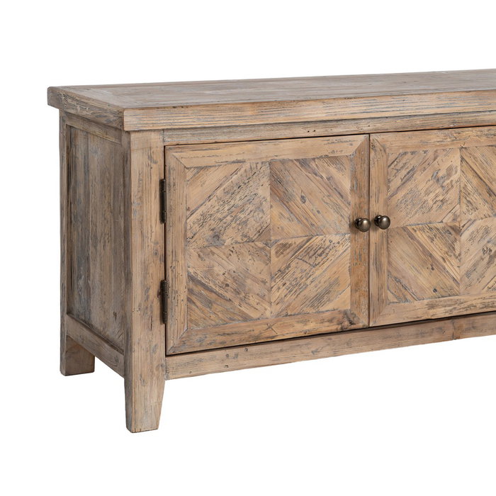 Ixia Mueble de TV de madera de pino para salón 180 x 40 x 55 cm