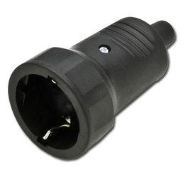 Base aérea bipolar PVC con TT negra 12001-50311