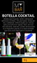 My Bar Botella Cocktail 1L Plástico 4 Colores 20.1 cm Alto x 9.6 cm Ancho x 9.3 cm Largo (12 Unidades)