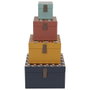 Set de 4 cajas de almacenaje vintage x4