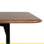Mesa Comedor Marrón-Negro Madera-Metal 180 X 80 X 76 cm