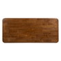Ixia Mesa de Comedor Marrón-Negro Madera-Metal 180 x 80 x 76 cm