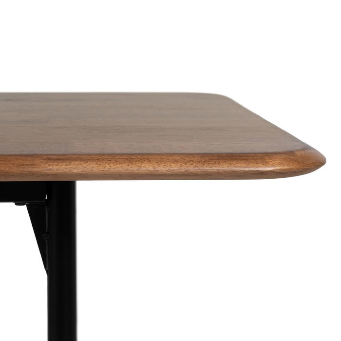 Ixia Mesa de Comedor Marrón-Negro Madera-Metal 180 x 80 x 76 cm Ixia Mesa de Comedor Marrón-Negro Madera-Metal 180 x 80 x 76 cm