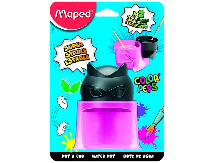 Maped Limpiador de Pinceles Color Peps 2 Compartimentos Superheroes