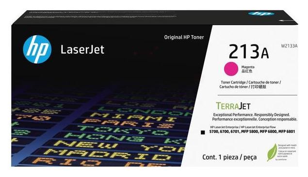 HP 213A Magenta Original LaserJet Toner Cartridge (W2133A) HP 213A Magenta Original LaserJet Toner Cartridge (W2133A)