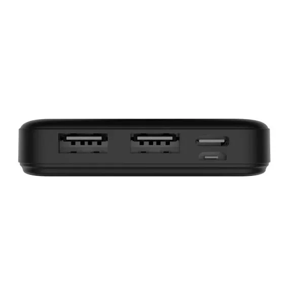 T'nB PBU10000 Power Bank Batería Externa 10000 mAh Negro Polímero Carga Rápida USB-C/Micro-USB 2 Puertos