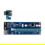 DeLOCK Tarjeta Riser PCI Express x1 a x16 con Cable USB 3.2 de 60 cm - Interno para PC, Color Negro/Azul/Gris, Ref: Delock Riser Karte