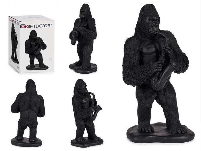 Giftdecor Gorila Saxo Negro 15 cm x 22 cm x 38.8 cm (Set de 3) Giftdecor Gorila Saxo Negro 15 cm x 22 cm x 38.8 cm (Set de 3)