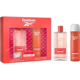 Reebok Move Your Spirit Set de Regalo para Mujer con Eau de Toilette de 100 ml y Body Spray de 150 ml