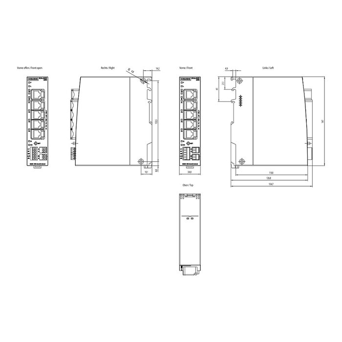 Siemens 6GK5615-0AA00-2AA2 SCALANCE S615 LAN-Router para protección de dispositivos y redes