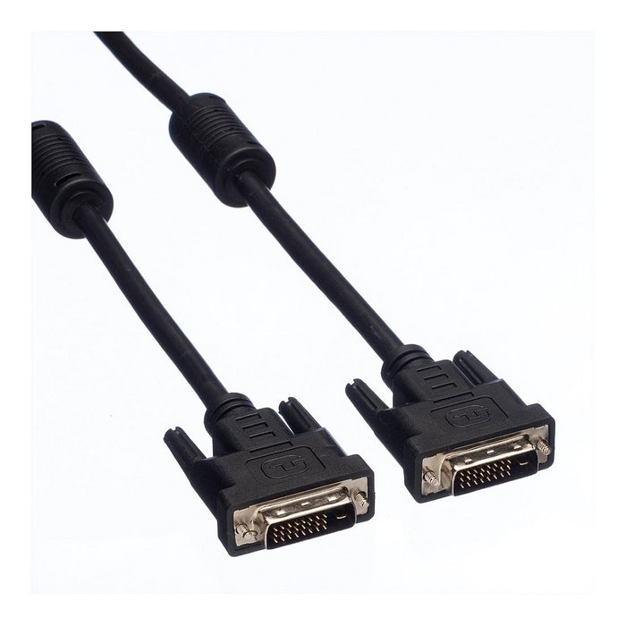 VALUE Cable DVI-D Dual Link 5 metros, DVI-D Macho a Macho 24+1 pines, Plug and Play, Negro VALUE Cable DVI-D Dual Link 5 metros, DVI-D Macho a Macho 24+1 pines, Plug and Play, Negro