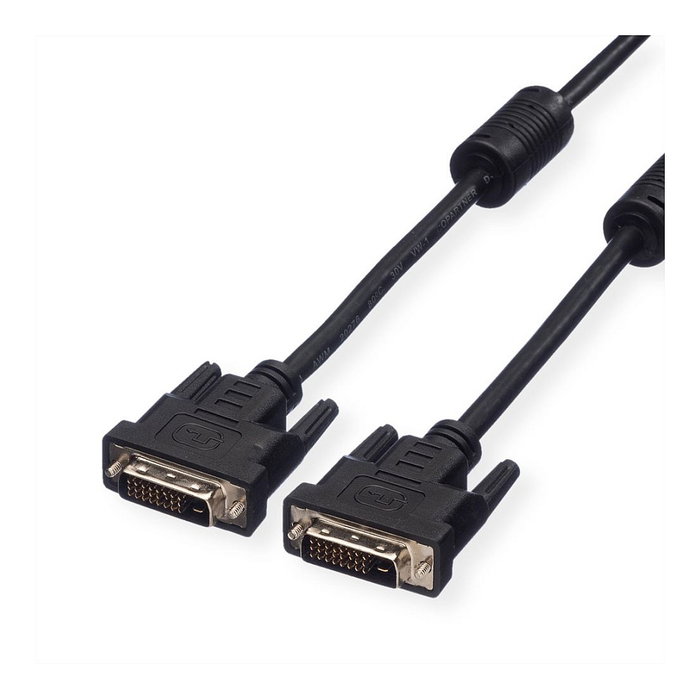 VALUE Cable DVI-D Dual Link 5 metros, DVI-D Macho a Macho 24+1 pines, Plug and Play, Negro VALUE Cable DVI-D Dual Link 5 metros, DVI-D Macho a Macho 24+1 pines, Plug and Play, Negro