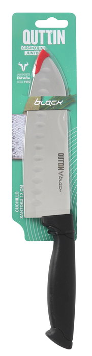 Quttin Cuchillo Santoku Cocina Black 17 cm (24 Unidades)