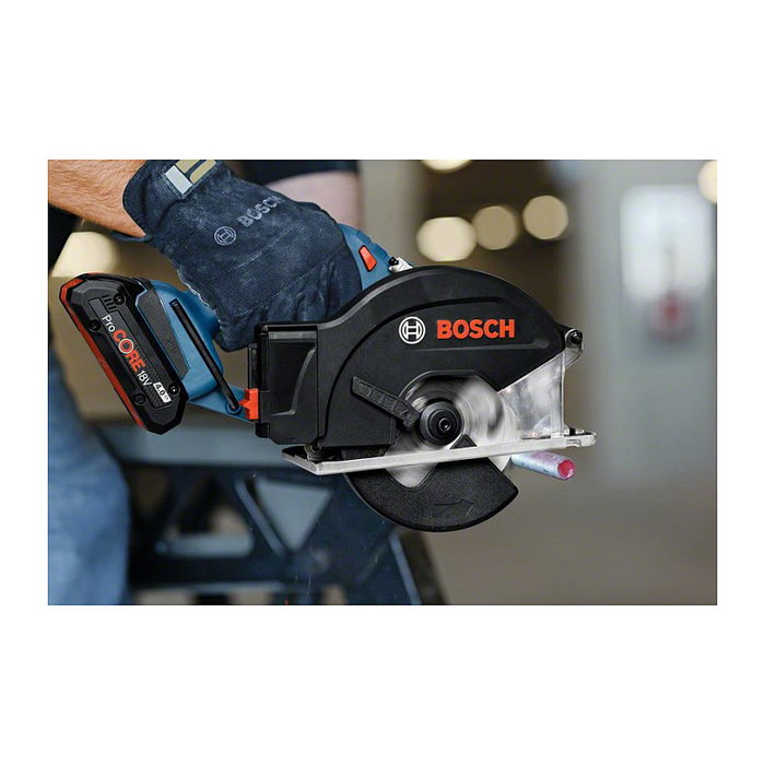 Bosch GKM 18V-50 Professional - Sierra Circular para Metal a Batería 18V, Color Azul/Negro (sin Batería ni Cargador)