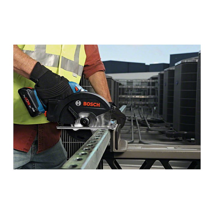 Bosch GKM 18V-50 Professional - Sierra Circular para Metal a Batería 18V, Color Azul/Negro (sin Batería ni Cargador)