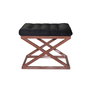 Atelier Del Sofa Puff Cobre y Negro, Elegante Asiento Adicional o Reposapiés para Hogar con Estilo, 50x42x40cm