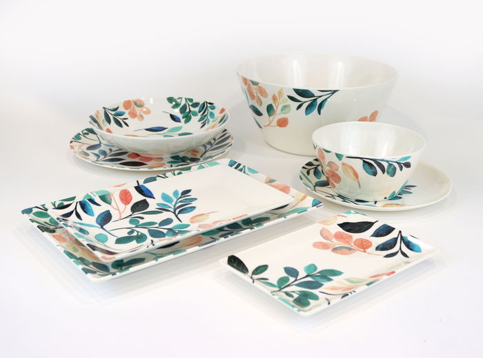 Alba Bandeja Melamina Brillo 25 cm x 15 cm x 2 cm (12 Unidades)