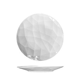 SUMMA Plato Llano Coupe de Porcelana 21 cm - Vajilla (Set de 6)