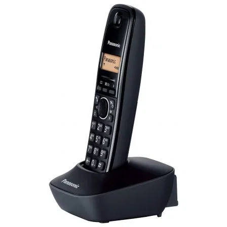 TELÉFONO INALÁMBRICO DECT PANASONIC KX-TG1611JTH NEGRO - IDENTIFICACIÓN LLAMADAS- 50 MEMORIAS - PANTALLA LCD - POSIBILIDAD INSTALACIÓN PARED