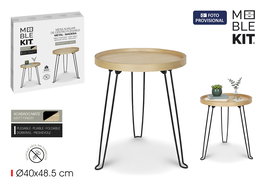Inde Mesa Auxiliar de Centro Plegable Moblekit, 40.9 cm de Largo x组织形式 42 cm de Alto x 9.6 cm de Ancho (4 Unidades)