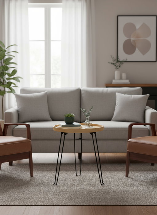 Inde Mesa Auxiliar de Centro Plegable Moblekit, 40.9 cm de Largo x组织形式 42 cm de Alto x 9.6 cm de Ancho (4 Unidades)