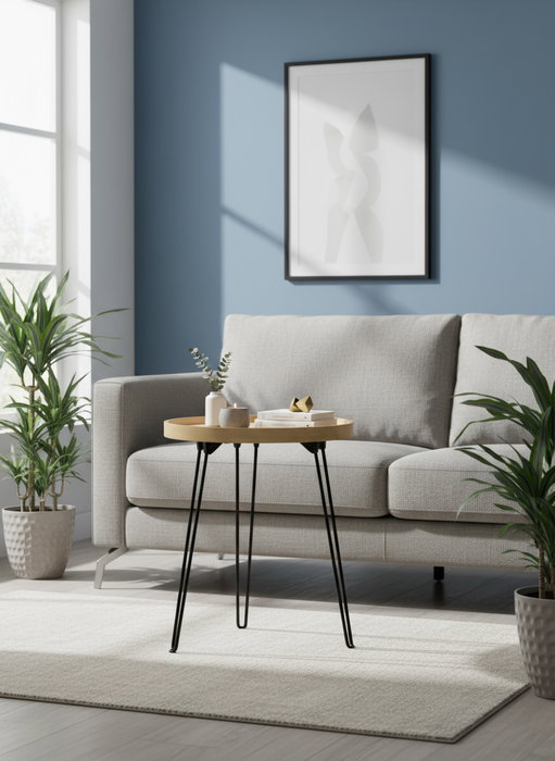 Inde Mesa Auxiliar de Centro Plegable Moblekit, 40.9 cm de Largo x组织形式 42 cm de Alto x 9.6 cm de Ancho (4 Unidades)