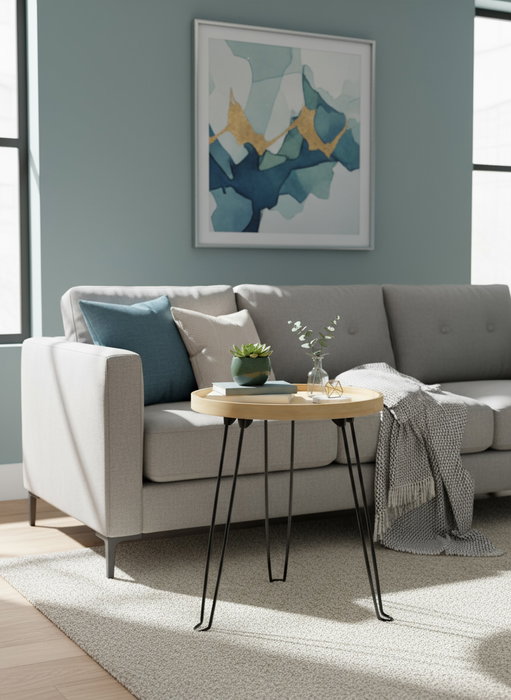 Inde Mesa Auxiliar de Centro Plegable Moblekit, 40.9 cm de Largo x组织形式 42 cm de Alto x 9.6 cm de Ancho (4 Unidades)