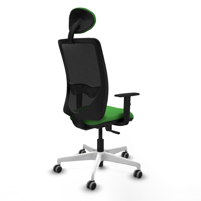 PIQUERAS Y CRESPO Silla de oficina Zulema con mecanismo Sincro, Verde y Negro