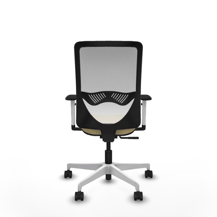 PIQUERAS Y CRESPO Silla de oficina Zulema con mecanismo Sincro, Crema y Blanco PIQUERAS Y CRESPO Silla de oficina Zulema con mecanismo Sincro, Crema y Blanco