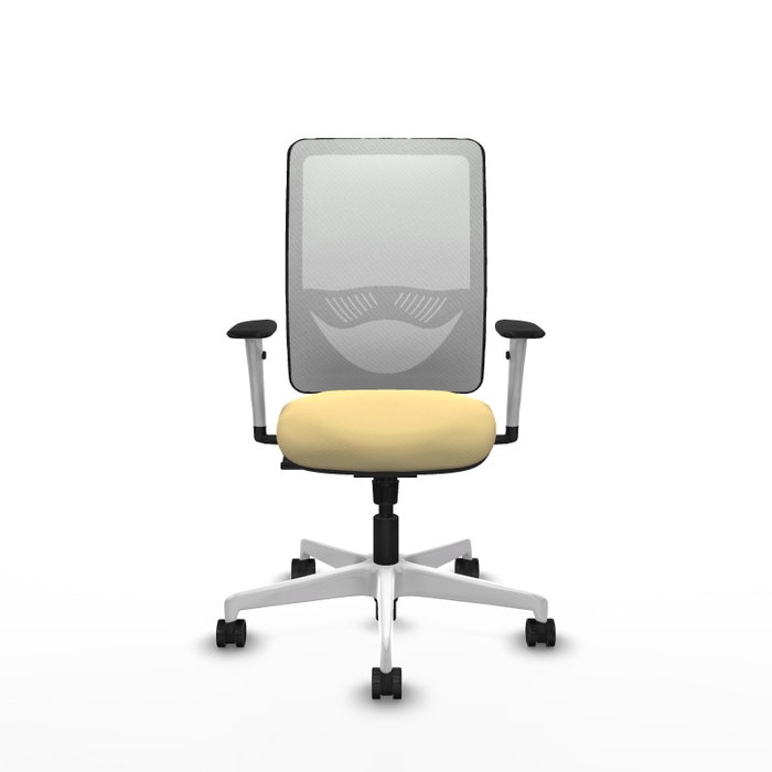 PIQUERAS Y CRESPO Silla de oficina Zulema con mecanismo Sincro, Crema y Blanco PIQUERAS Y CRESPO Silla de oficina Zulema con mecanismo Sincro, Crema y Blanco
