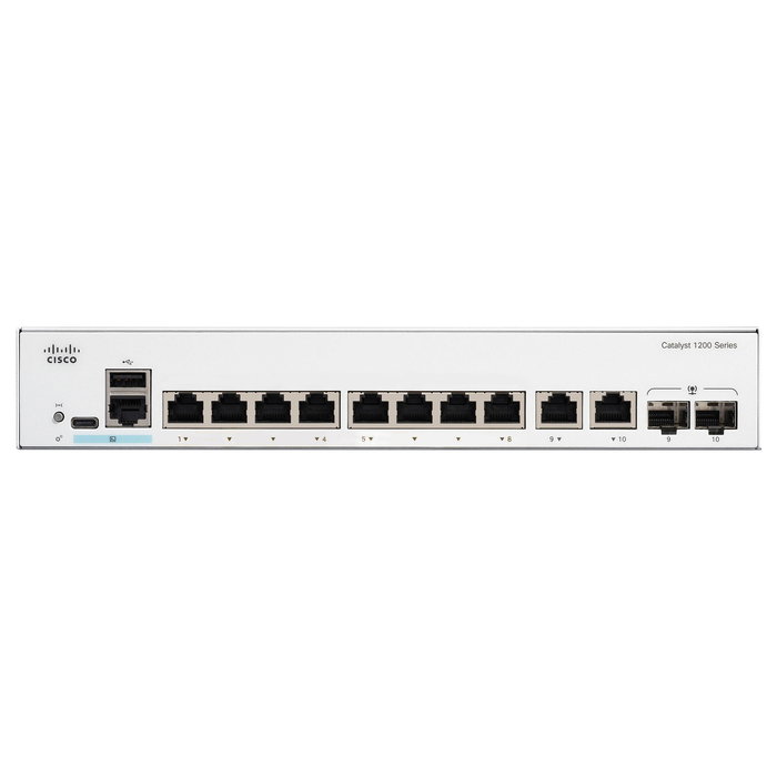 Cisco CATALYST 1200 Switch Gestionado L2 8-Port GE Ext PS Cisco CATALYST 1200 Switch Gestionado L2 8-Port GE Ext PS