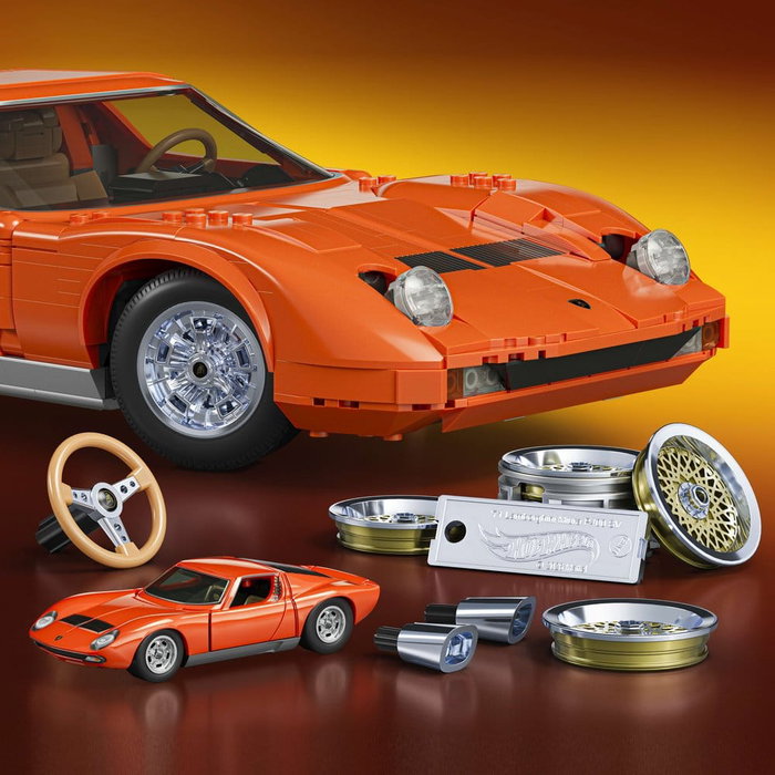 Mattel Hot Wheels Construcción Premium Lamborghini '71 Miura P400 SV 1:12