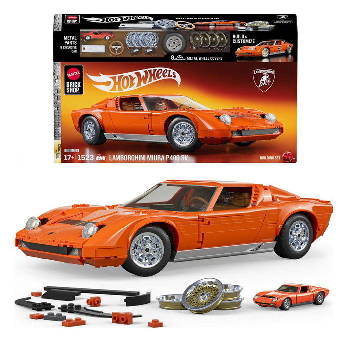 Mattel Hot Wheels Construcción Premium Lamborghini '71 Miura P400 SV 1:12