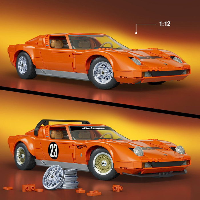 Mattel Hot Wheels Construcción Premium Lamborghini '71 Miura P400 SV 1:12