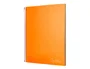 Liderpapel Cuaderno espiral A4 tapa forrada naranja 140 hojas cuadro 5mm