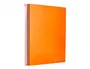 Liderpapel Cuaderno espiral A4 tapa forrada naranja 140 hojas cuadro 5mm
