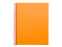 Liderpapel Cuaderno espiral A4 tapa forrada naranja 140 hojas cuadro 5mm