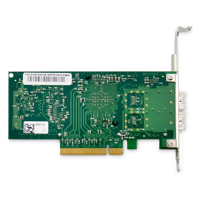Digitus Tarjeta de Red PCIe de 2 Puertos SFP+ 10G Intel JL82599ES - Tarjeta de Red Dual Port 10G SFP PCIe, Fibra, Interna