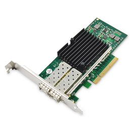 Digitus Tarjeta de Red PCIe de 2 Puertos SFP+ 10G Intel JL82599ES - Tarjeta de Red Dual Port 10G SFP PCIe, Fibra, Interna