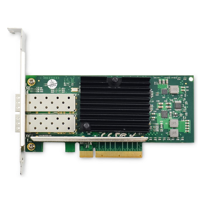 Digitus Tarjeta de Red PCIe de 2 Puertos SFP+ 10G Intel JL82599ES - Tarjeta de Red Dual Port 10G SFP PCIe, Fibra, Interna