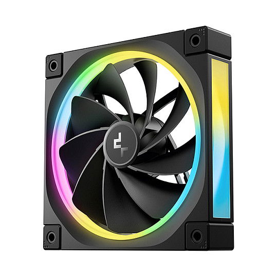 DeepCool FL12R Ventilador de 120mm, Pack de 3 Unidades, Negro