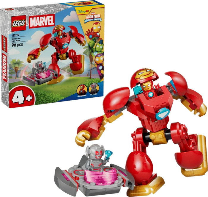LEGO Marvel Ultrón vs. Iron Man 11209 con Armadura Robótica y Nave Voladora LEGO Marvel Ultrón vs. Iron Man 11209 con Armadura Robótica y Nave Voladora