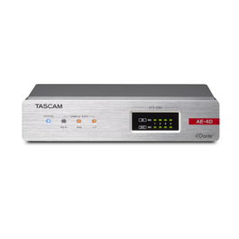 TASCAM Ae-4D Conversor AES/EBU a DANTE/AES67 con 4 Canales a 48 kHz o 2 Canales a 96 kHz, Conectores XLR-3, PoE