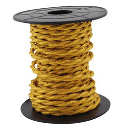 GSC Evolution Cable textil trenzado 10M (2x0.75mm) Dorado