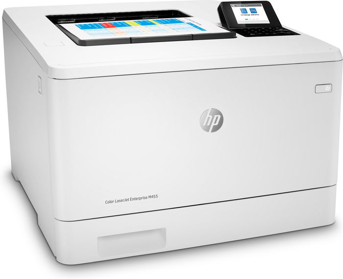 HP Impresora Laser Color LaserJet Enterprise M455dn con Dúplex Automático, Red Gigabit Ethernet, 27 ppm, Hasta 4800 Páginas/Mes, Consumibles Incluidos