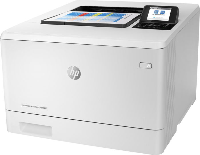 HP Impresora Laser Color LaserJet Enterprise M455dn con Dúplex Automático, Red Gigabit Ethernet, 27 ppm, Hasta 4800 Páginas/Mes, Consumibles Incluidos