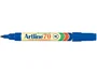Artline EK-70 Rotulador Permanente Azul Punta Redonda 1.5 mm para Papel, Metal y Cristal