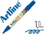 Artline EK-70 Rotulador Permanente Azul Punta Redonda 1.5 mm para Papel, Metal y Cristal