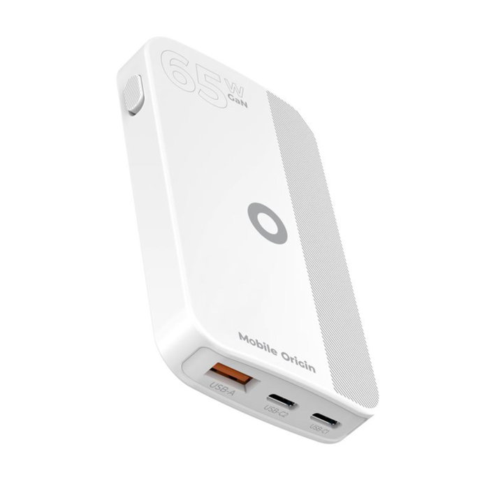 Mobile Origin 65W GaN Slim Cargador Blanco