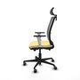 PIQUERAS Y CRESPO Silla de oficina Haches con mecanismo Sincro/Traslack, Crema y Gris